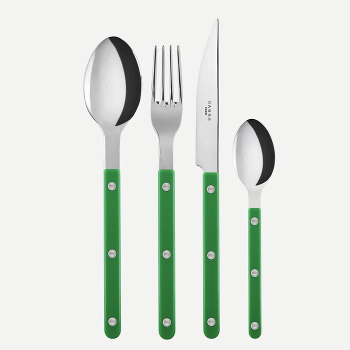 Sabre Paris Bistrot 4 Pieces Cutlery Sets - Garden Green