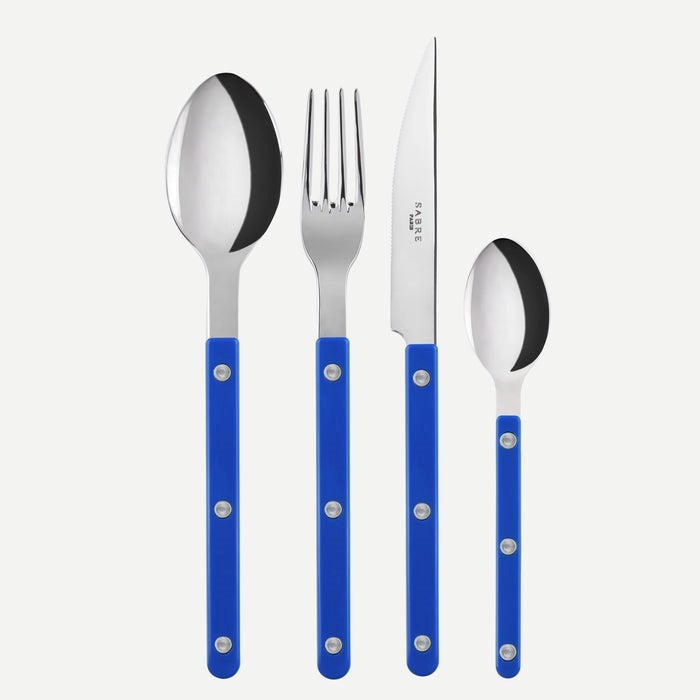Sabre Paris Bistrot 4 Pieces Cutlery Sets - Lapis Blue