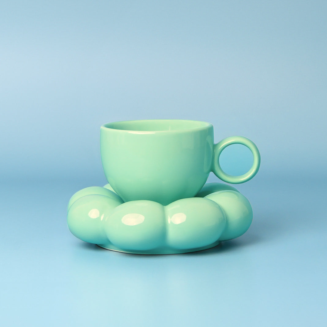 Sage & Cooper Lottie Mug & Saucer Set - Teal