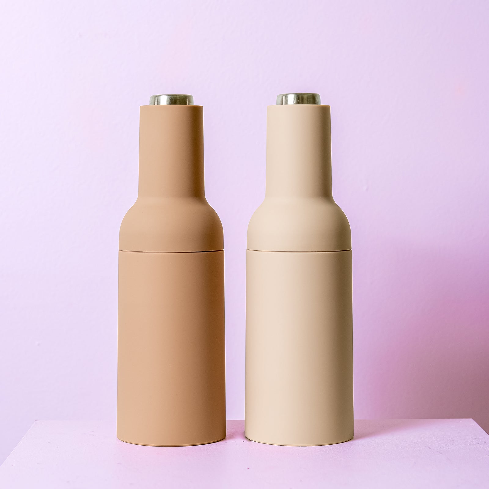 Sage & Cooper Thea Automatic Salt & Pepper Grinder Set - Beige/Caramel