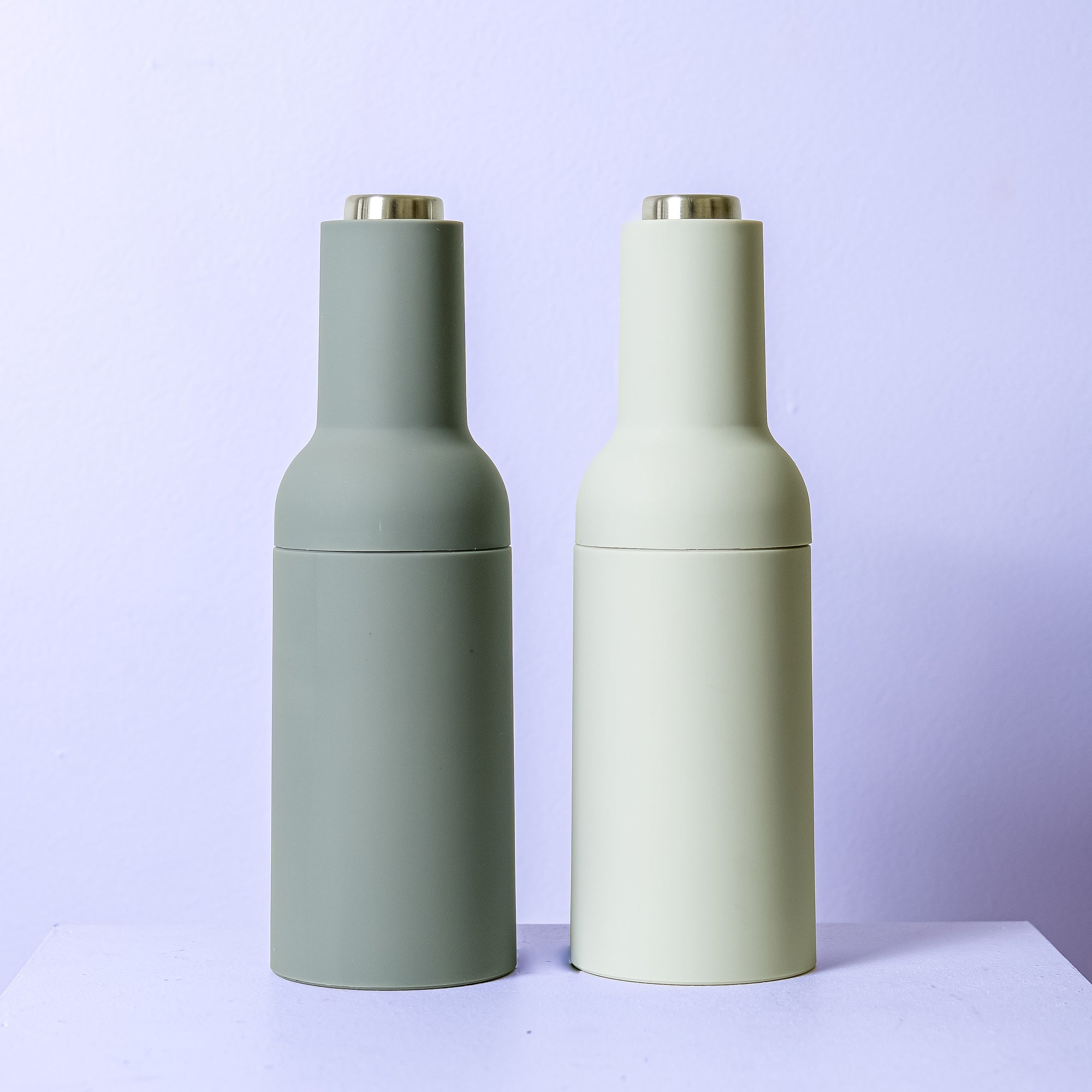 Sage & Cooper Thea Automatic Salt & Pepper Grinder Set - Dove/Steel