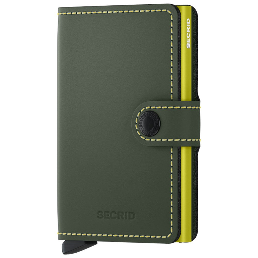 SECRID MINIWALLET MATTE GREEN AND LIME