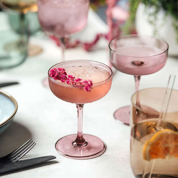 Villeroy &amp; Boch Like Champagne Coupe/Dessert Bowl Set of 2 - Grape