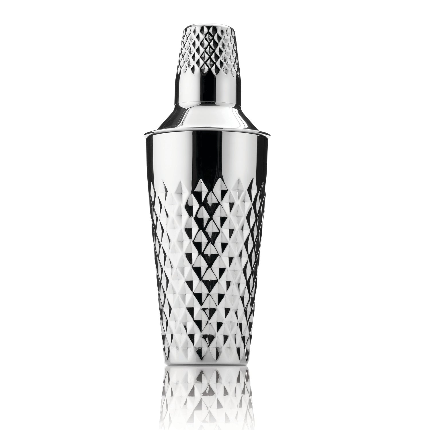 Viski Stainless Steel Faceted Cocktail Shaker