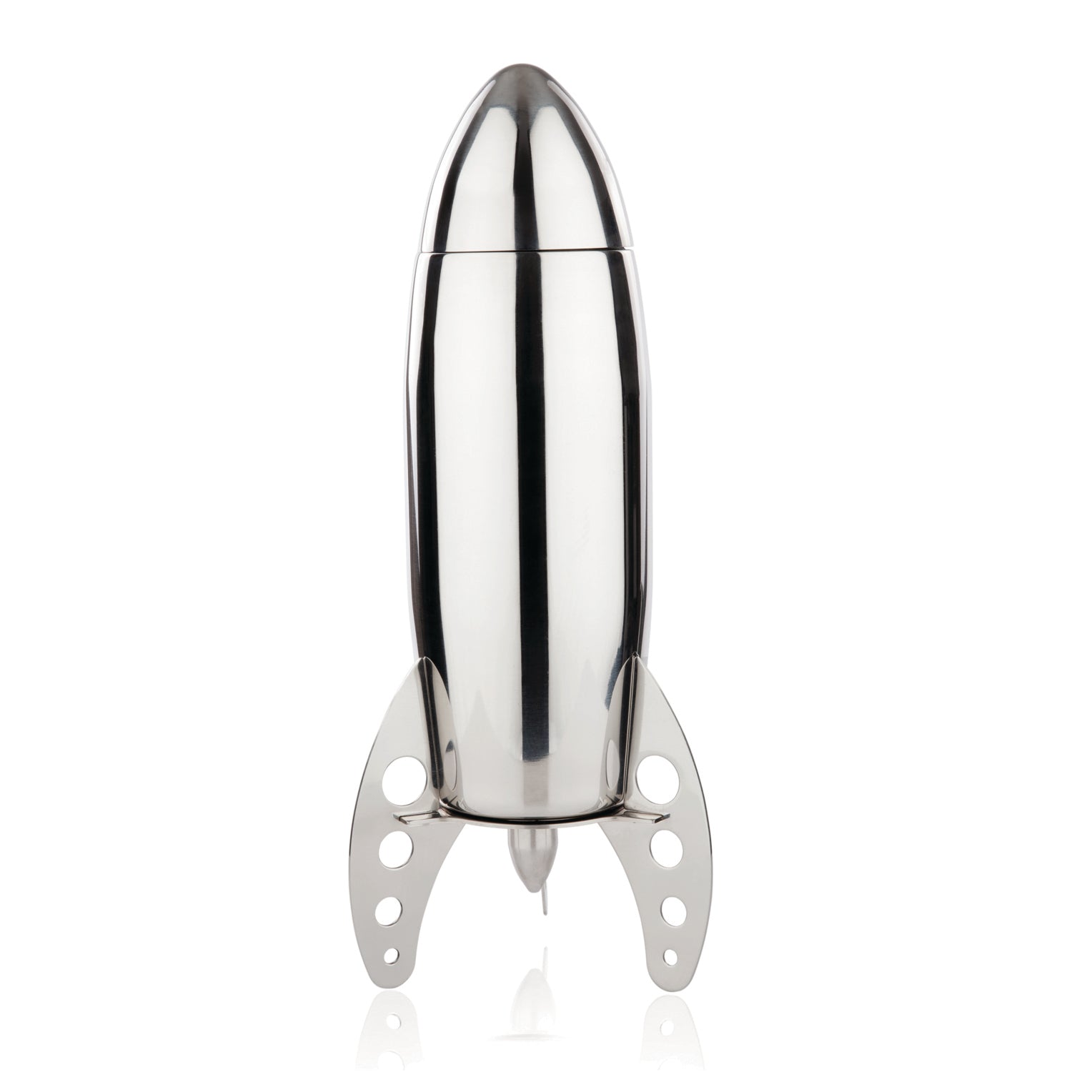 Viski Stainless Steel Rocket Cocktail Shaker