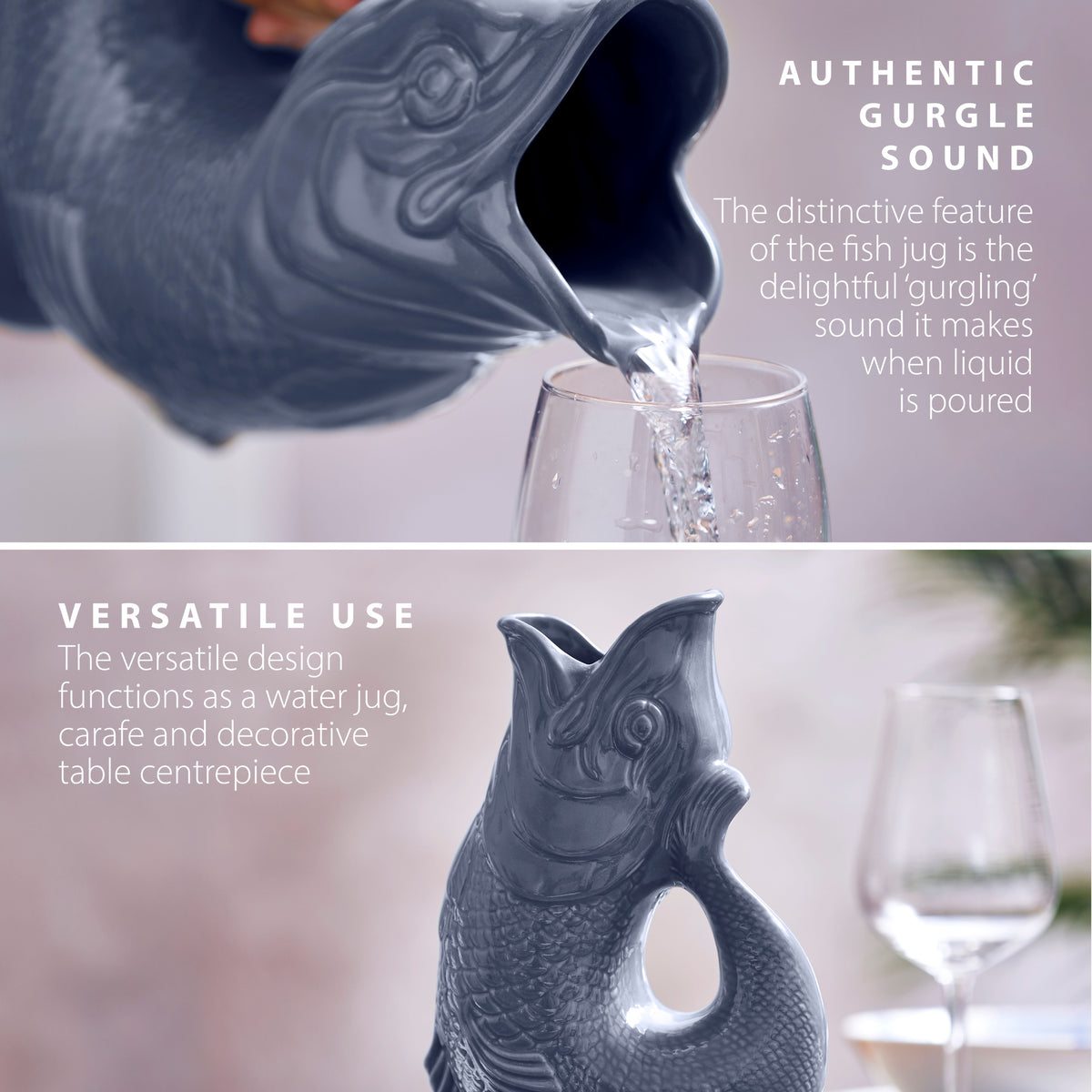 Wade Fish Jug 1.2L - Grey
