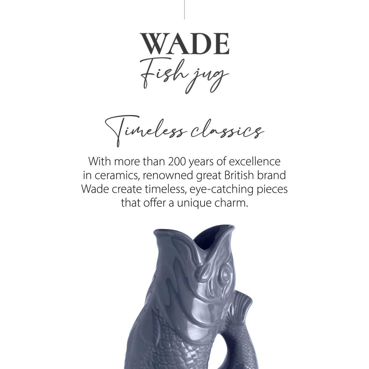 Wade Fish Jug 1.2L - Grey