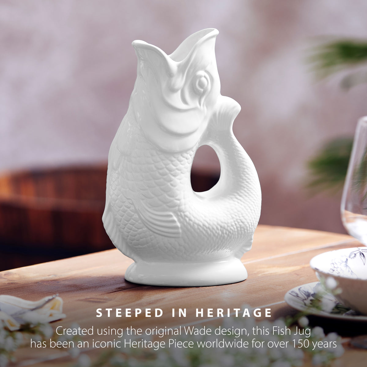 Wade Fish Jug 1.2L - White
