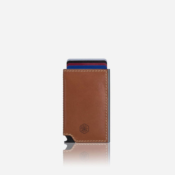 Jekyll and Hide Roma Card Slide Wallet - Tan