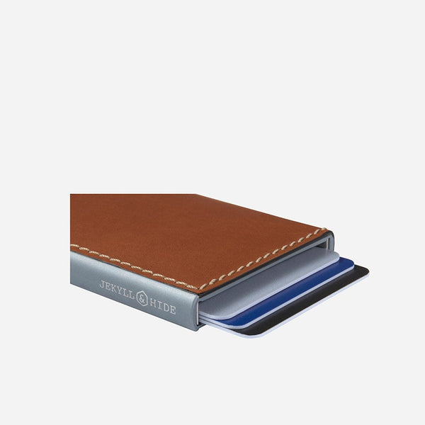Jekyll and Hide Roma Card Slide Wallet - Tan