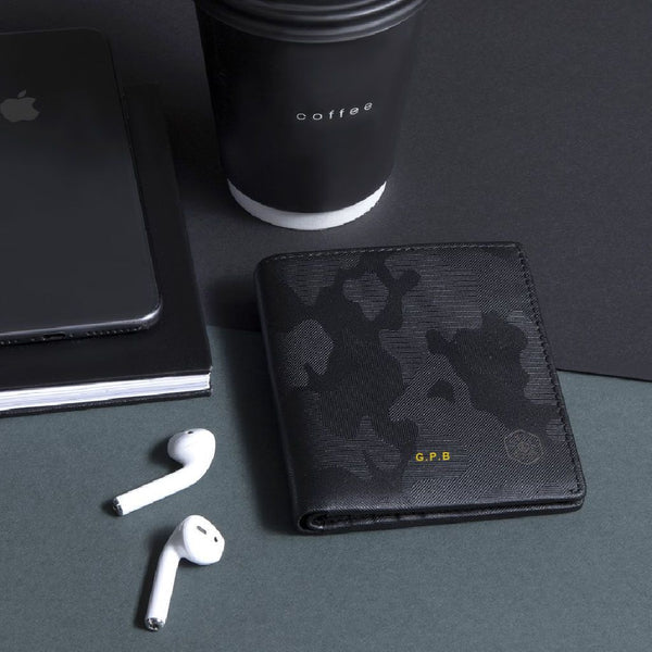 Jekyll and Hide Havana Slim Bifold Wallet with Coin - Camo