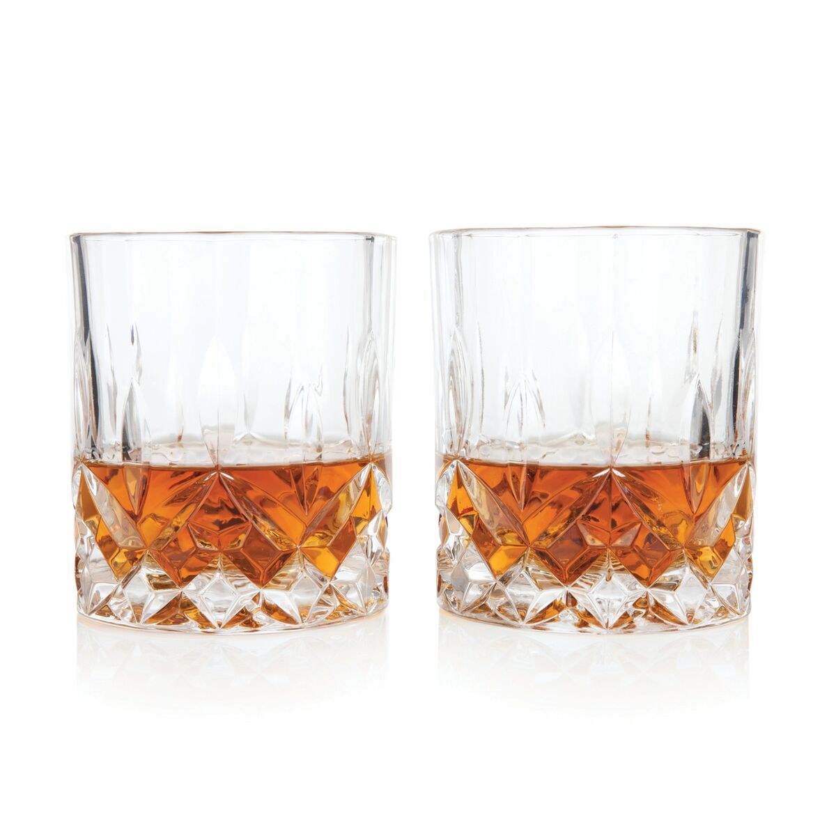 VISKI ADMIRAL CRYSTAL TUMBLERS SET OF TWO