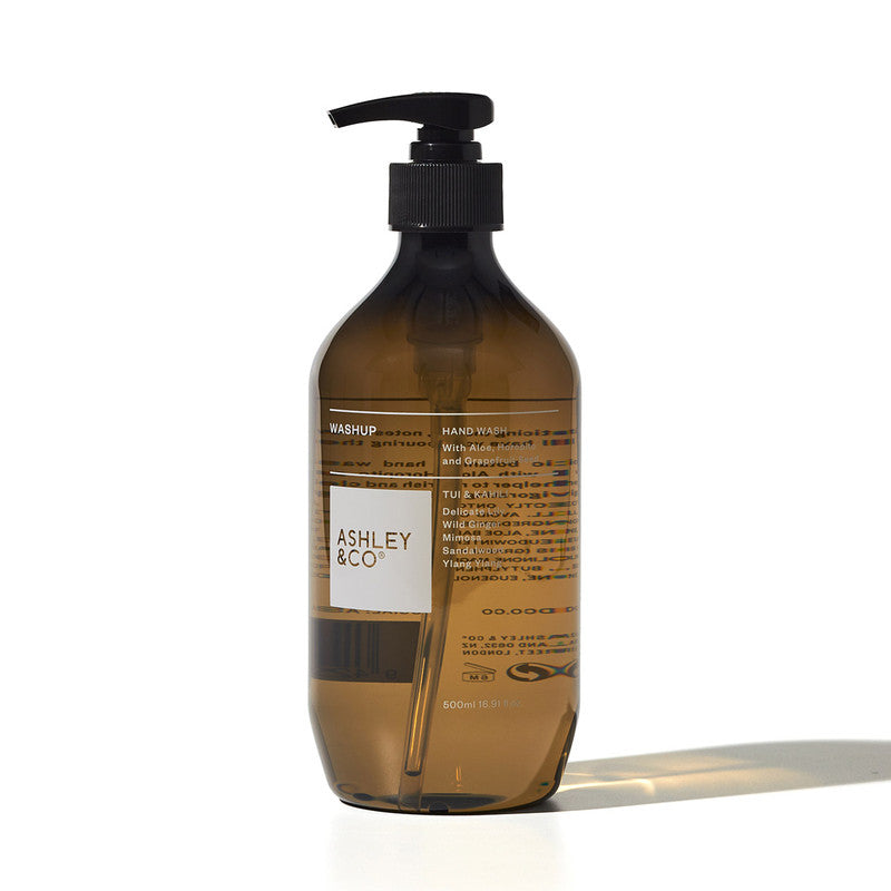 ASHLEY &amp; CO - WASHUP - BOTANICAL HAND WASH - TUI &amp; KAHILI - 500ML