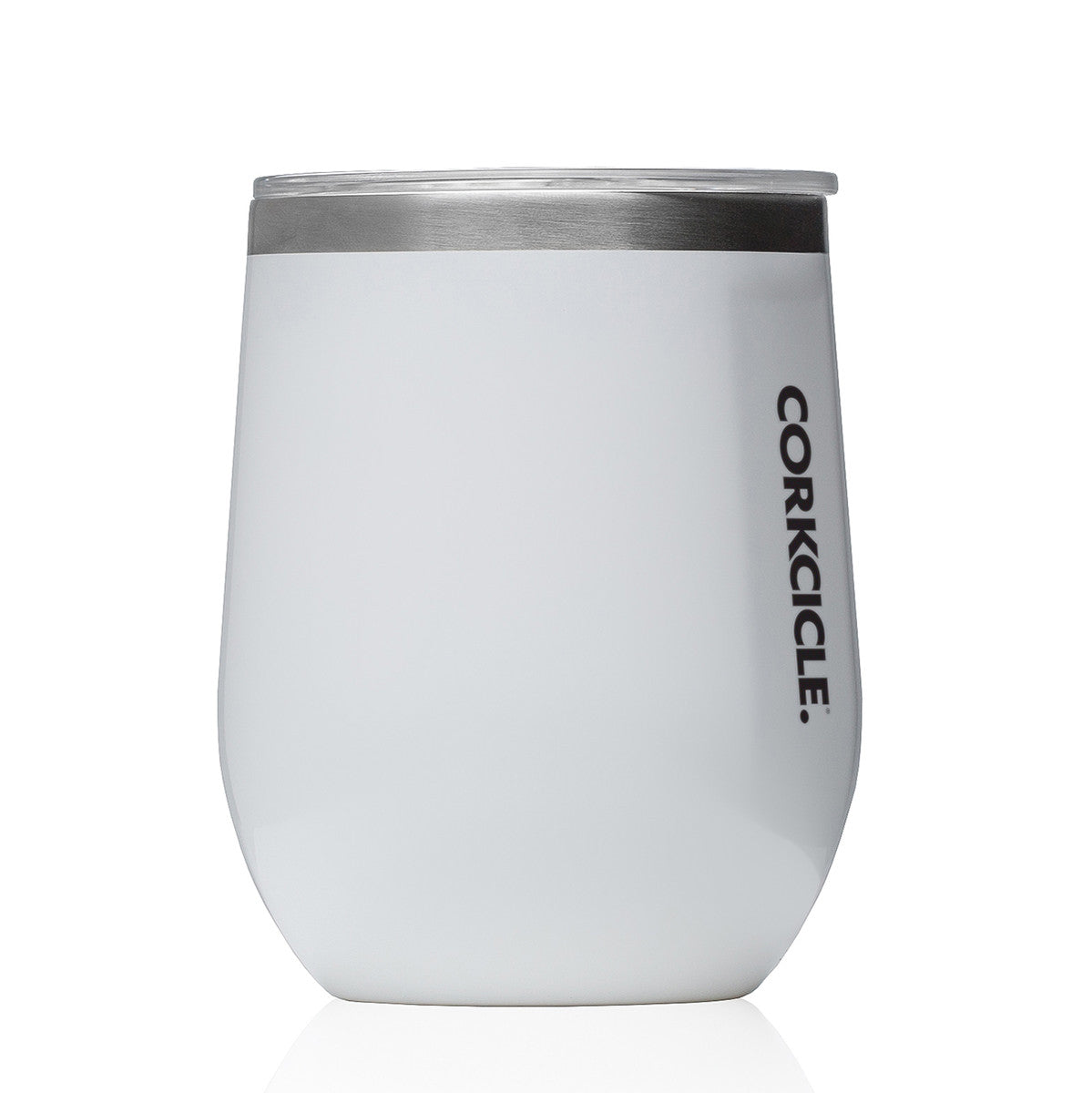 Corkcicle Stemless 355ml - Gloss White Insulated Stainless Steel Cup