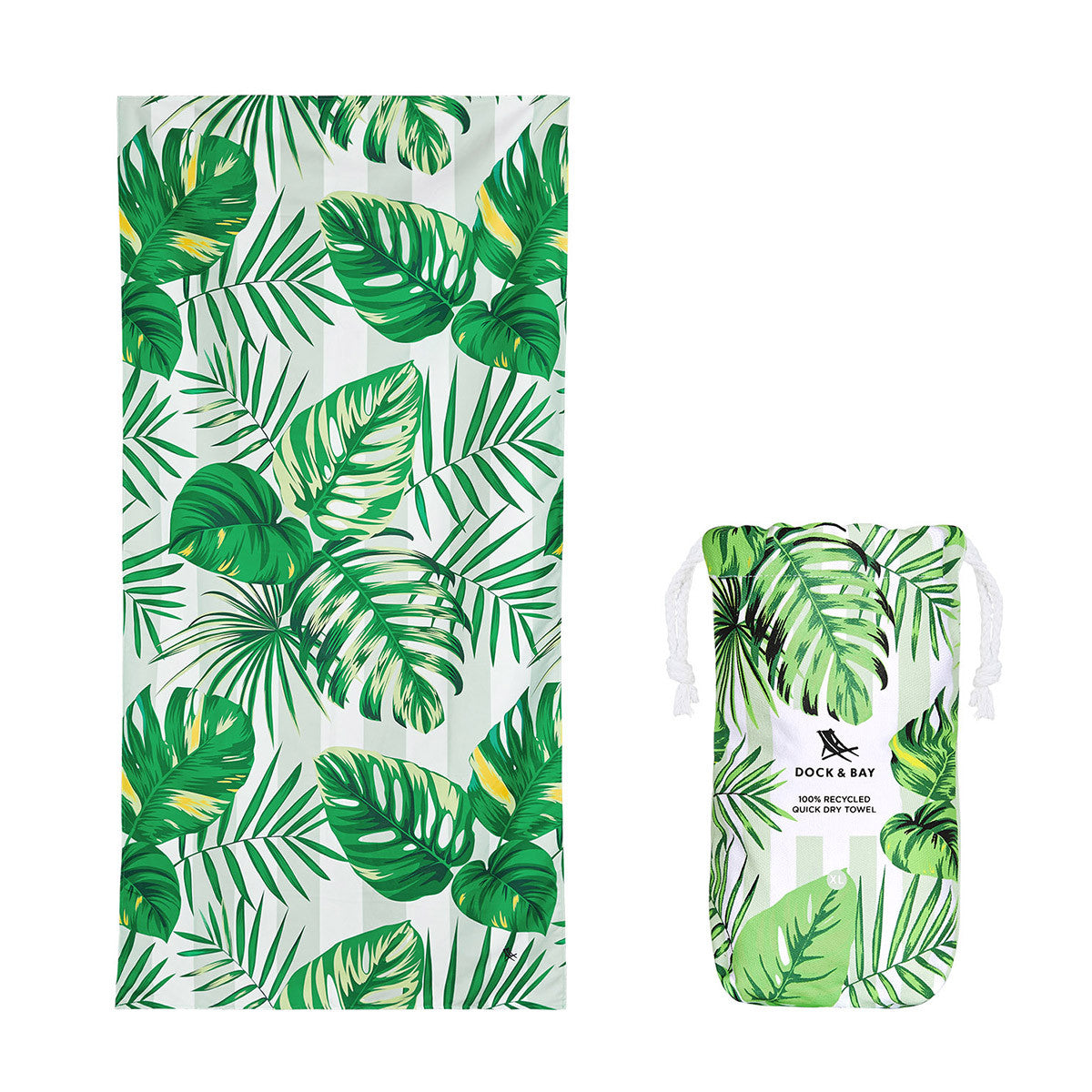 Dock and Bay Beach Towel Botanical Collection Xl - Palm Dreams