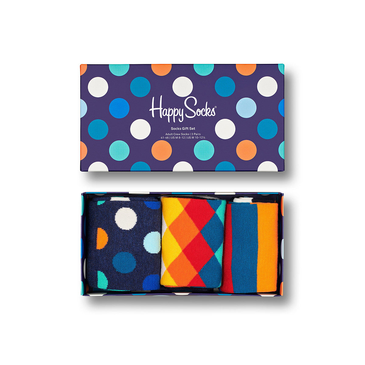 Happy Socks Gift Set Classic Multi-Colour 3-Pack