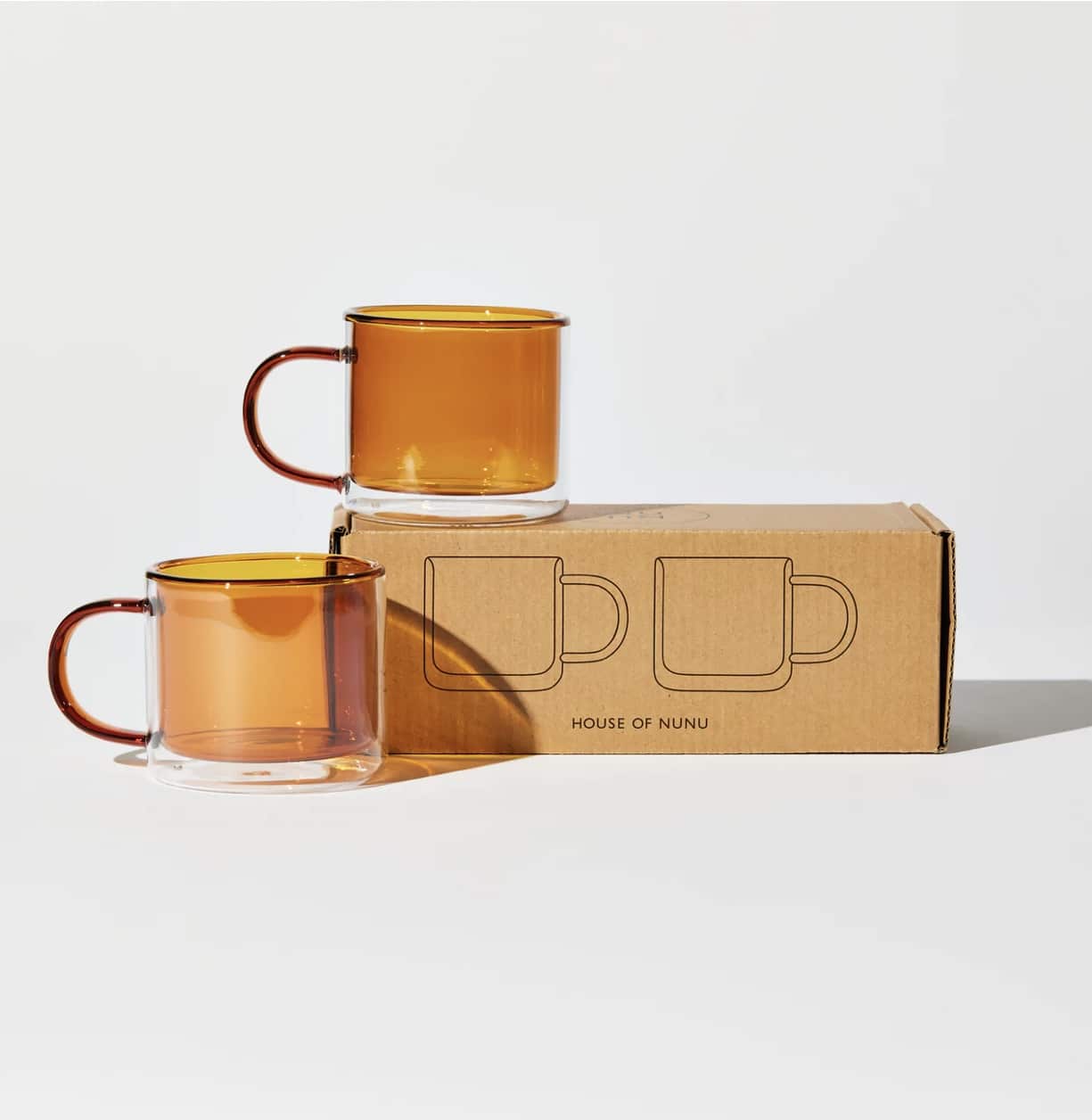 HOUSE OF NUNU DOUBLE TROUBLE CUP SET IN AMBER