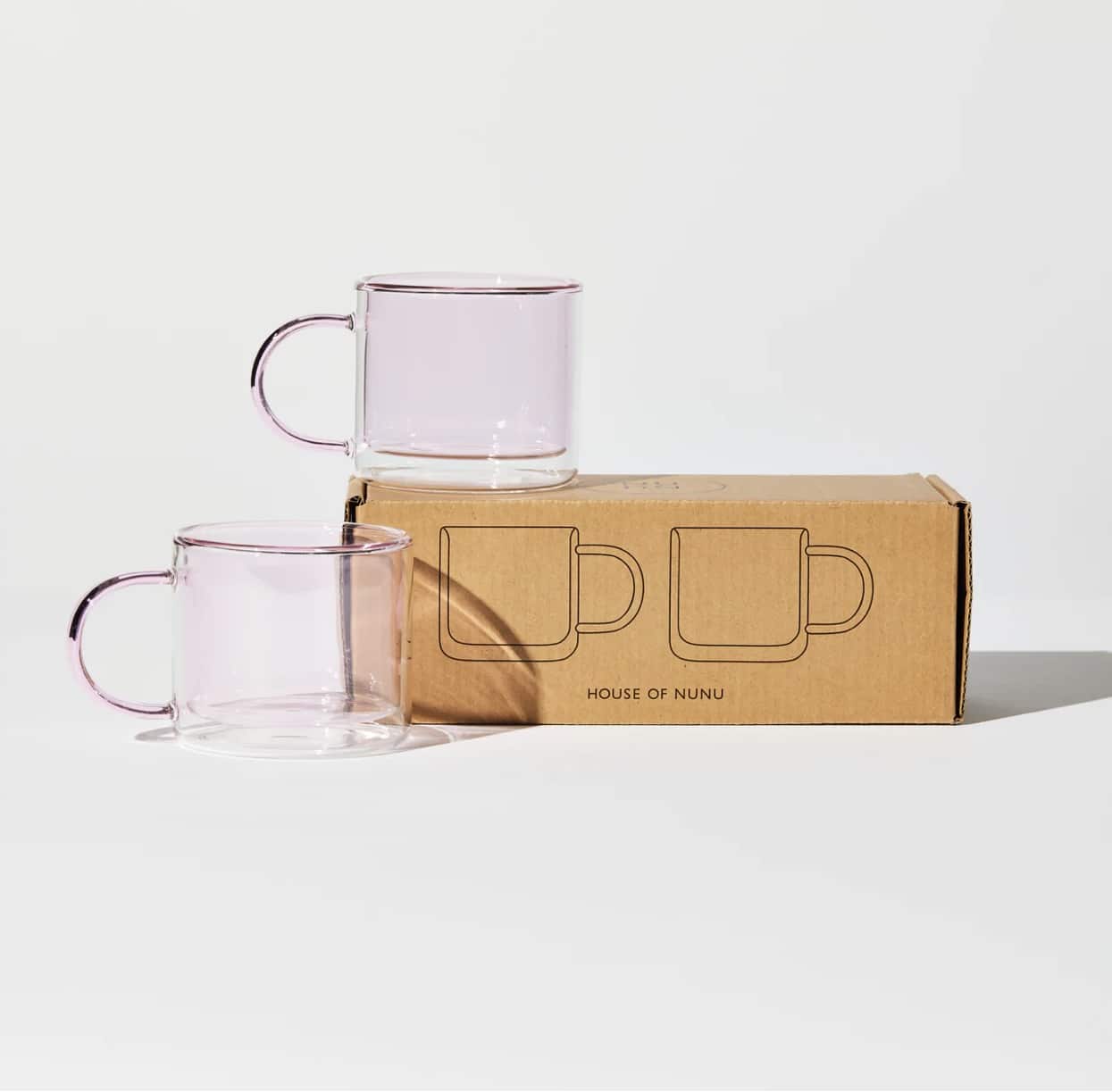 HOUSE OF NUNU DOUBLE TROUBLE CUP SET IN PINK