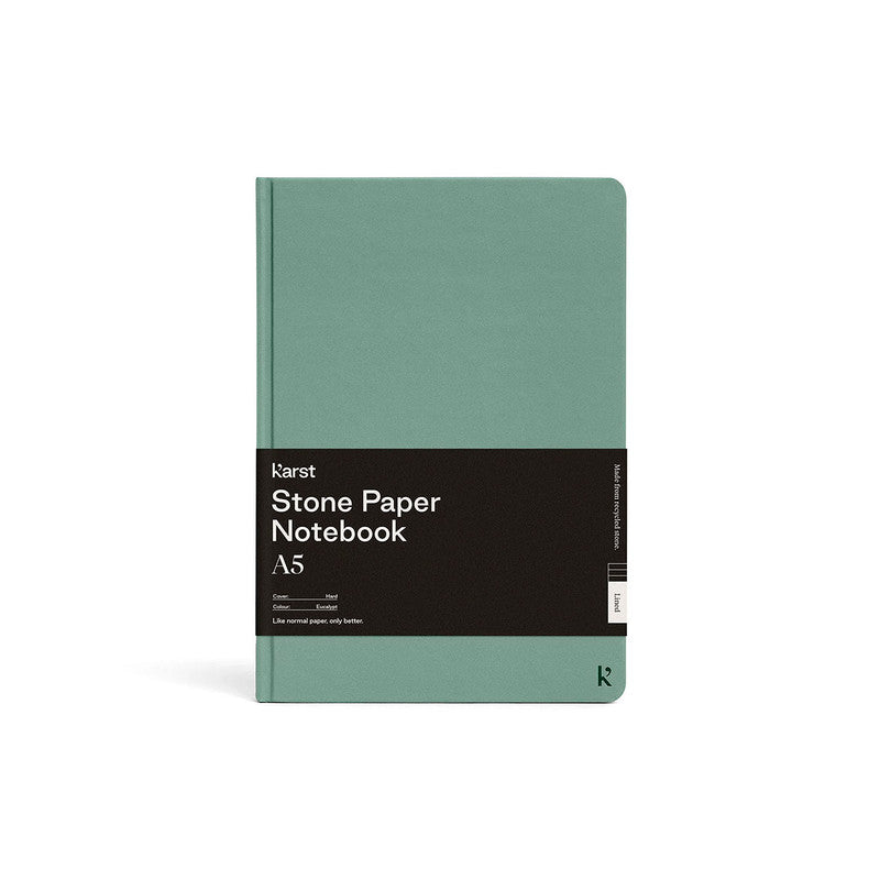 KARST - HARD COVER NOTEBOOK - RULED - A5 - EUCALYPT