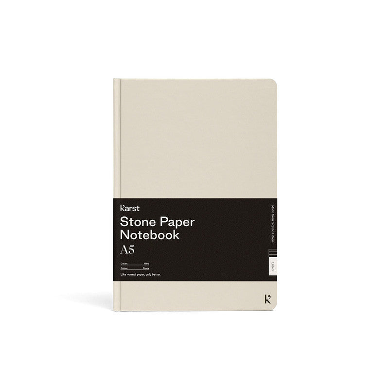 KARST - HARD COVER NOTEBOOK - RULED - A5 - STONE