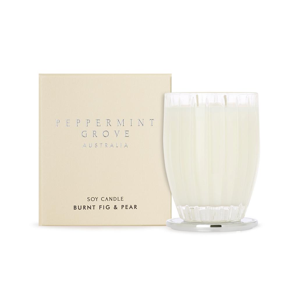 Peppermint Grove Burnt Fig & Pear Soy Candle 370g