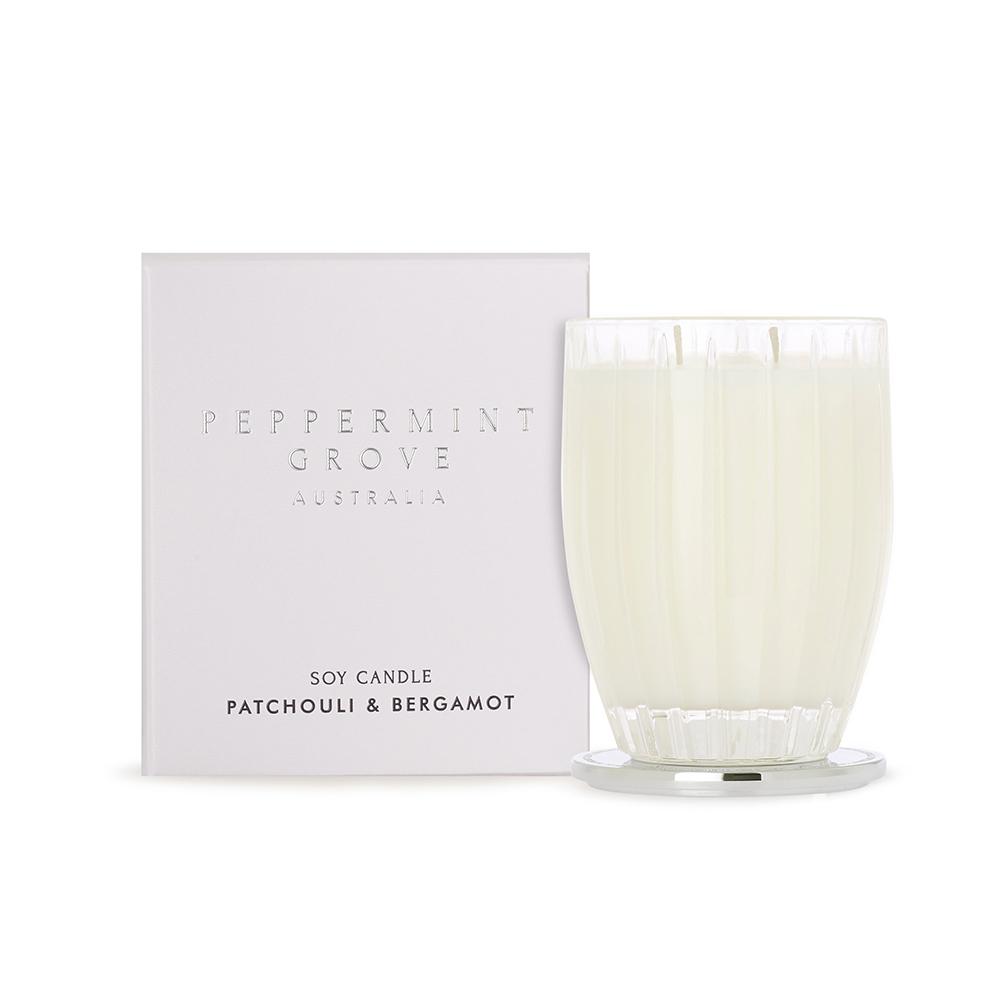 Peppermint Grove Patchouli & Bergamot Soy Candle 370g