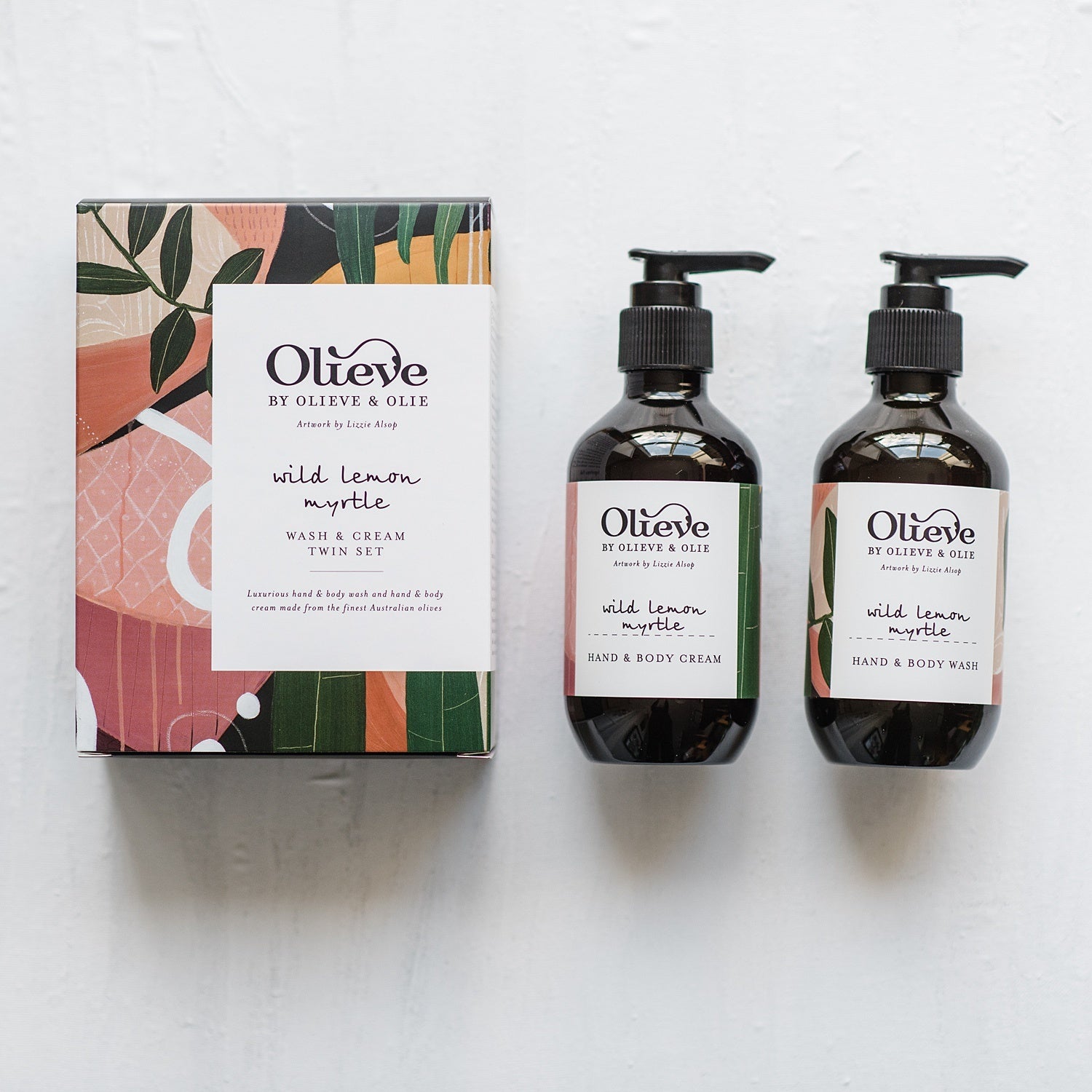 Olieve & Olie Artist Wash & Cream Twin Set- Wild Lemon Myrtle