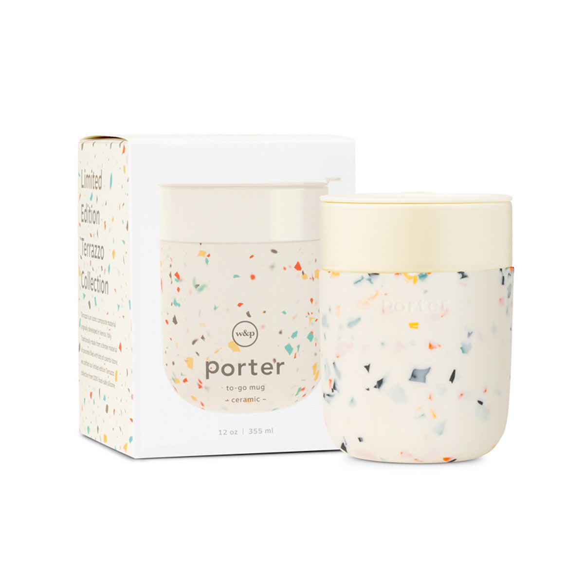 Porter Ceramic Mug Terrazzo 355ml - Cream