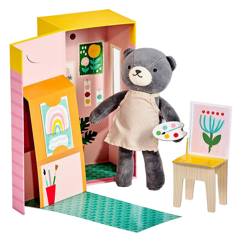 Petit Collage Beatrice The Bear Animal Play Set
