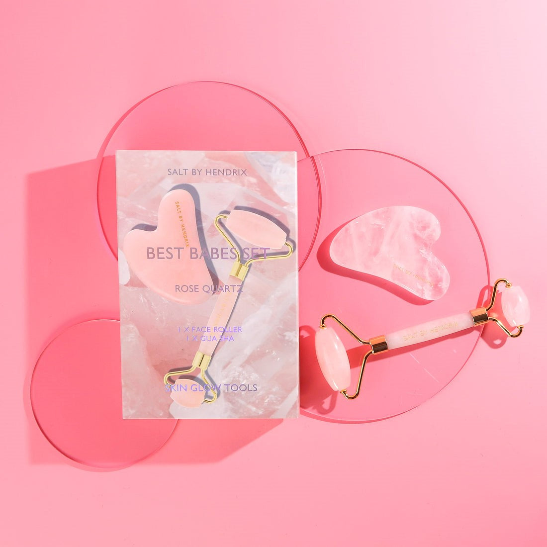 SALT BY HENDRIX BEST BABES SET - ROSE QUARTZ