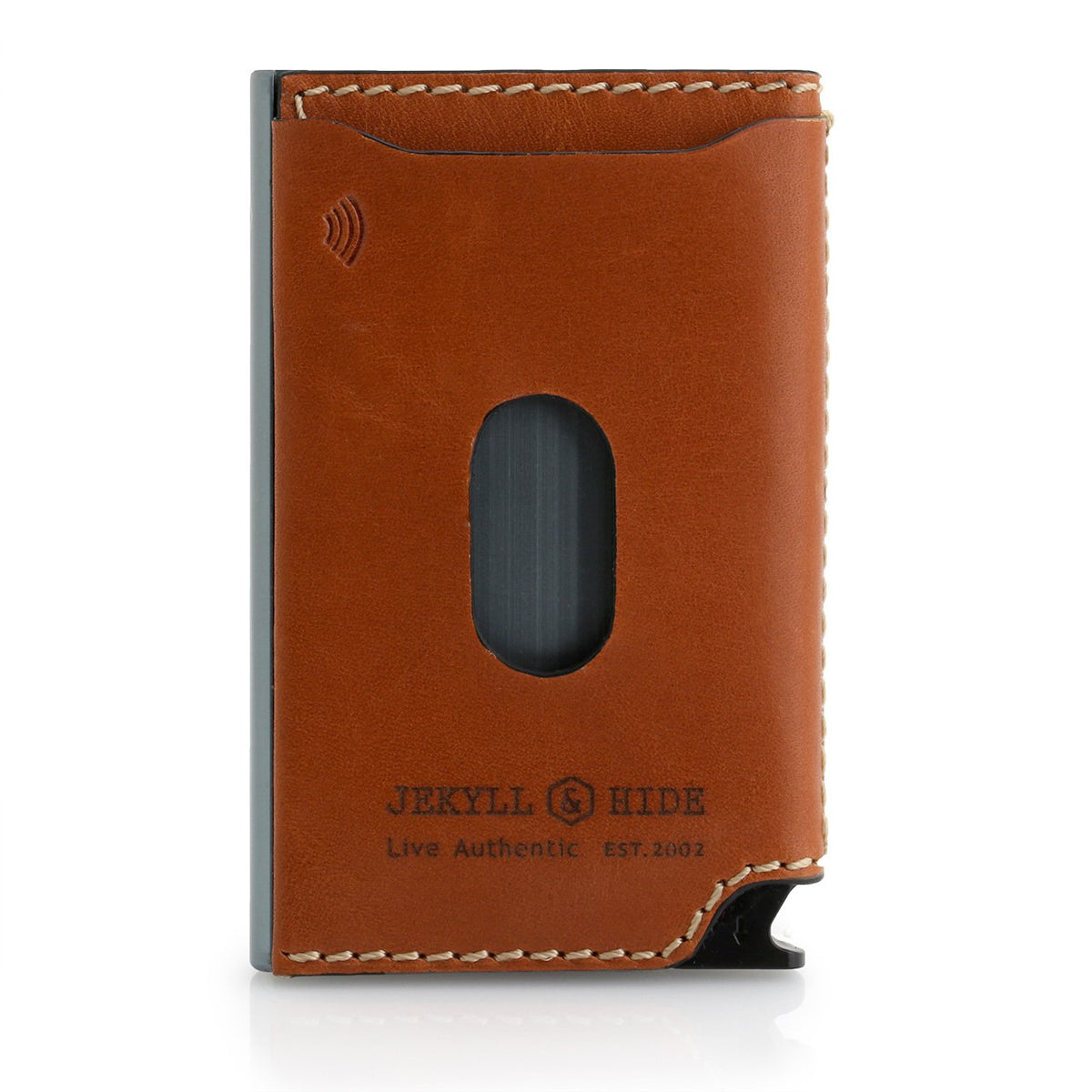 Jekyll and Hide Roma Card Slide Wallet - Tan