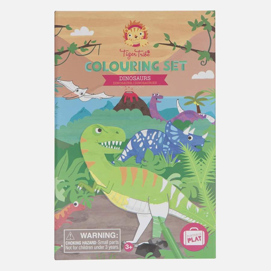 Tiger Tribe Colouring Set - Dinosaur