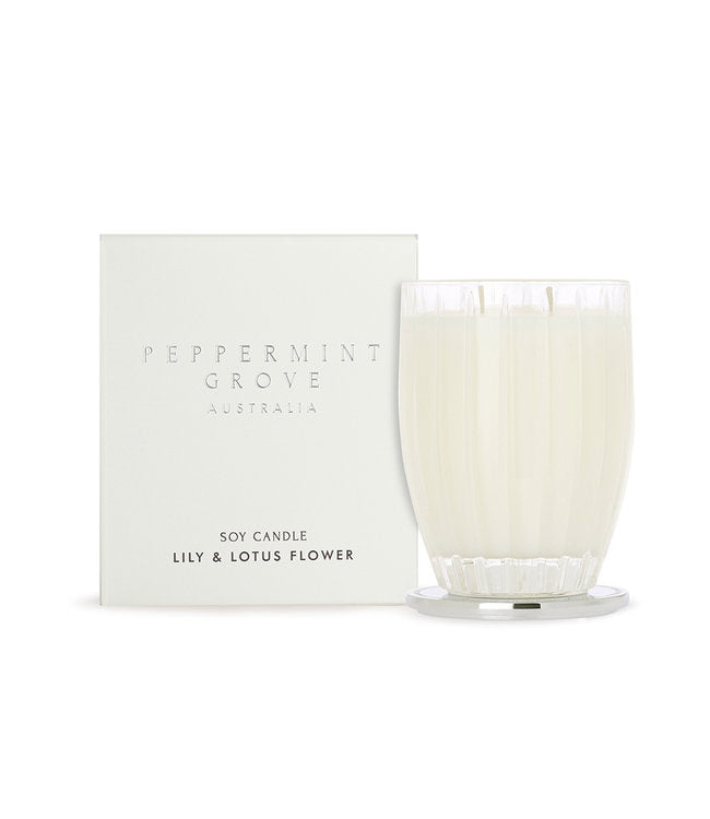 Peppermint Grove Lily & Lotus Flower Soy Candle 370g