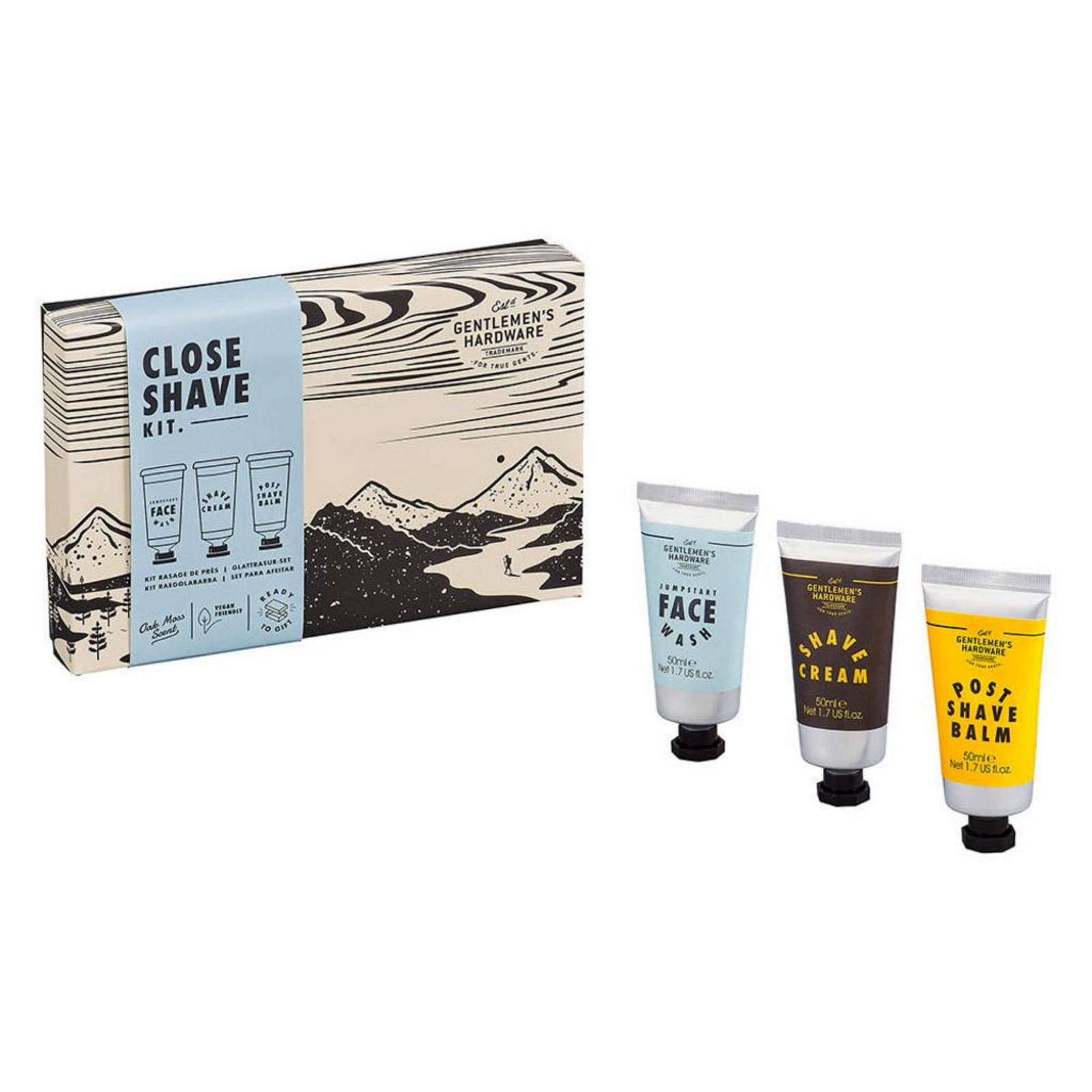GENTLEMEN'S HARDWARE CLOSE SHAVE KIT